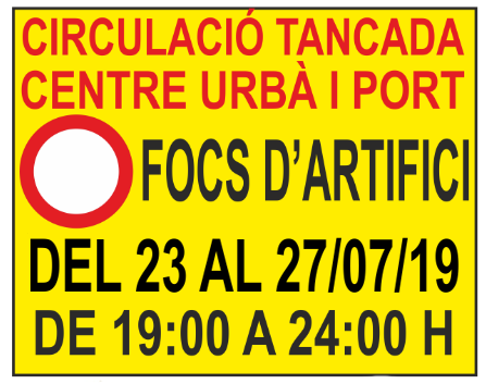 Cartell avís Policia