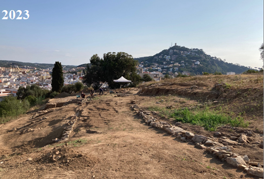 Vista a�ria del jaciment arqueol�gic