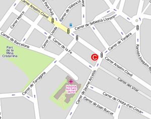 Mapa ubicaci� Oficina de Catal�
